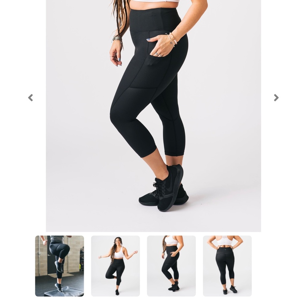 Zyia pocket light n tight Capri recycled material